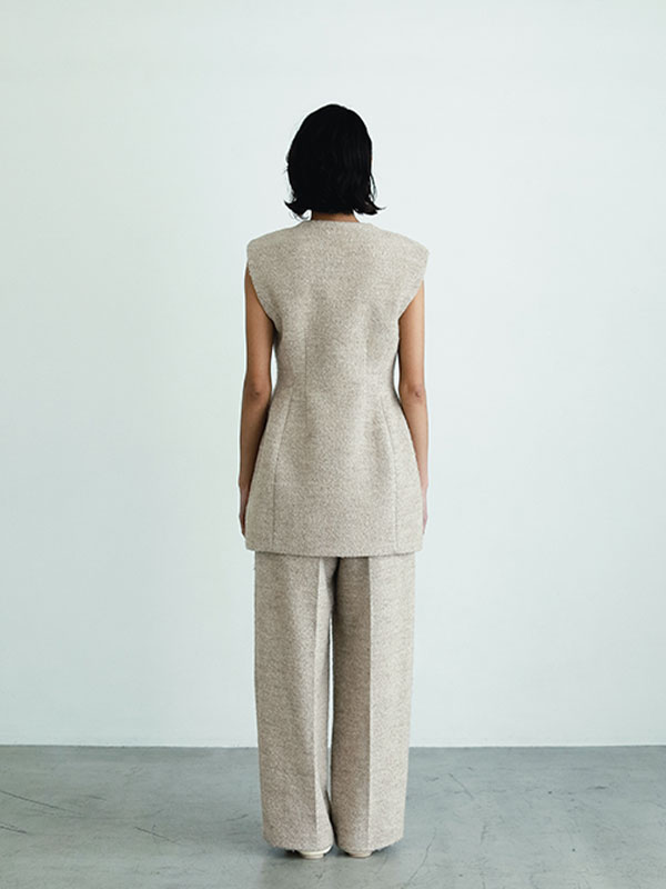 SANTEヘリンボーンツィードパンツ