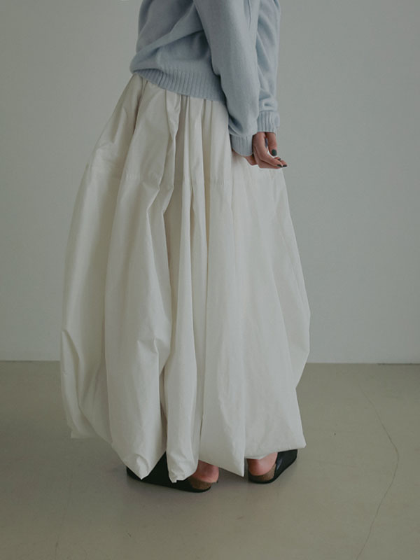 ボリュームバルーンロングスカート