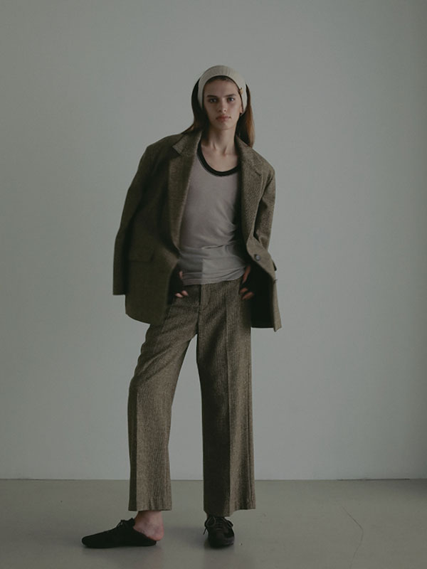 ウールカシミヤニットヘアバンド