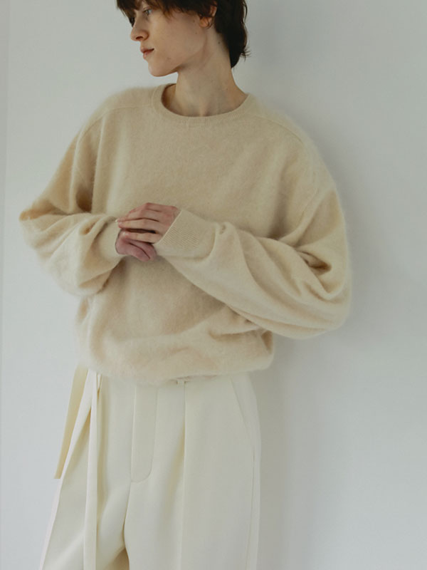 SANTEカシミヤヘアリーニットプルオーバー