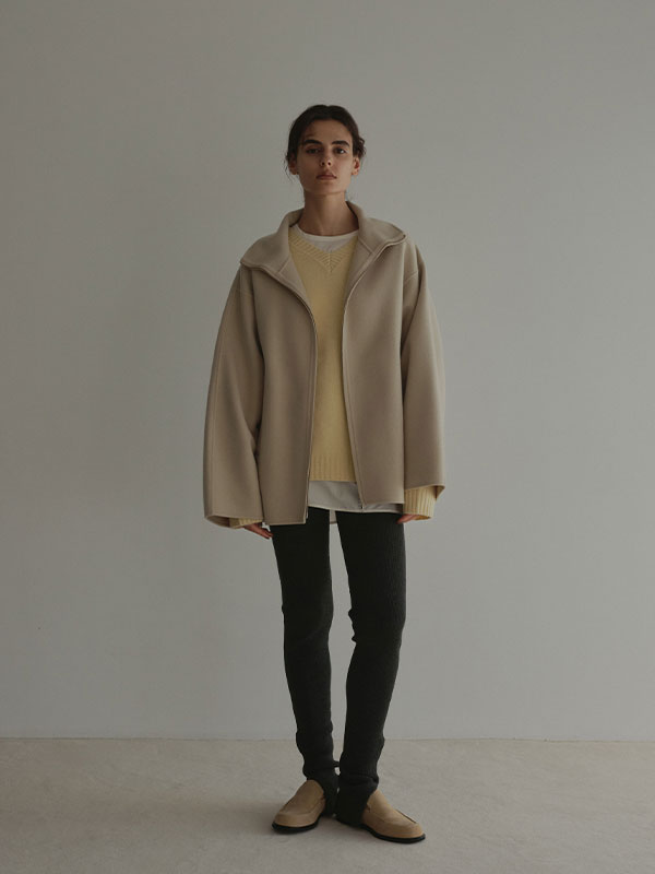 Vネック2wayニットプルオーバー