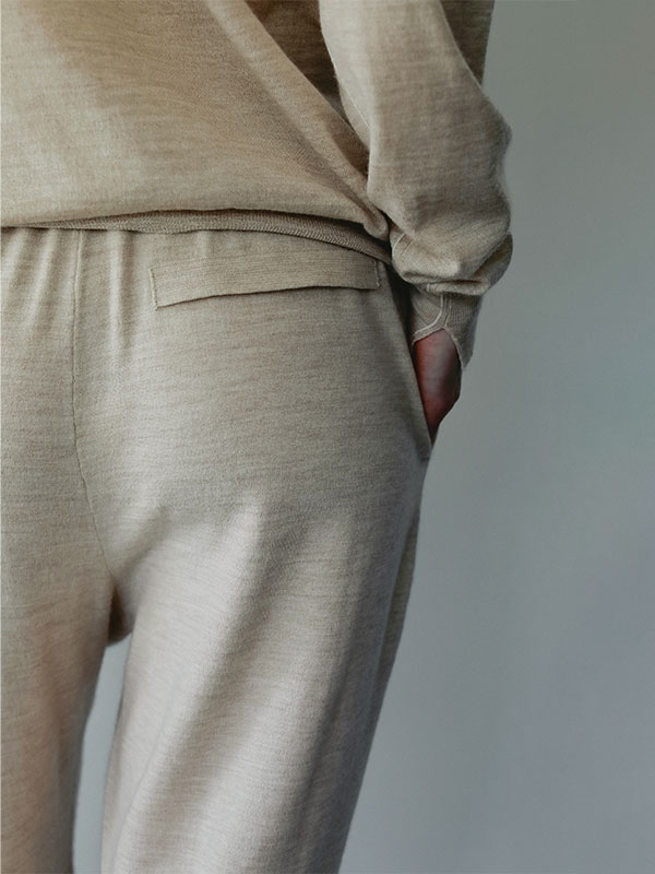SANTEウールカシミヤニットパンツ