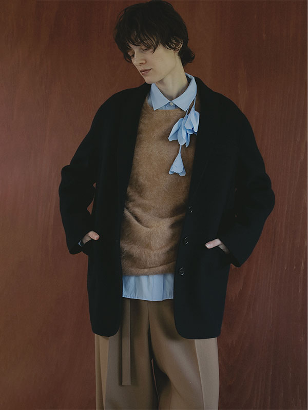 SANTEフラワーモチーフデザインシャツ