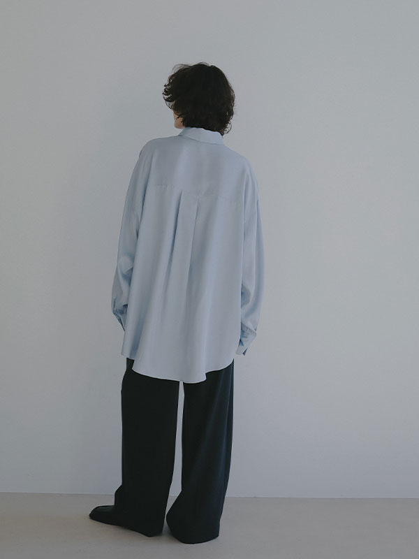 キュプラネクタイオーバーサイズシャツ