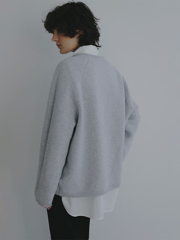 リバーシブルボックスニットプルオーバー