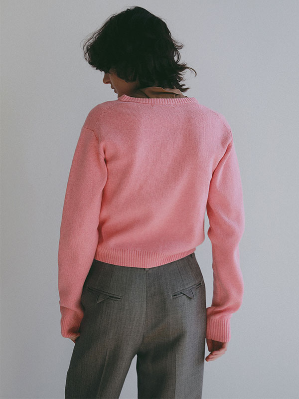 ミドルゲージコンパクトニットカーディガン