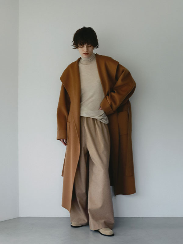 SANTEデザインタックメルトンパンツ