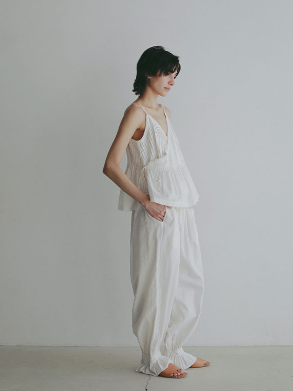 コットンドビーカシュクールキャミソール