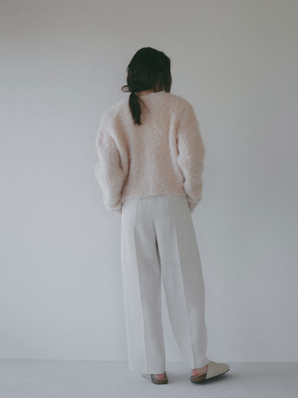 フェザーヤーンニットカーディガン