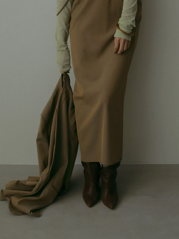 公式サイト売切サイズ  ETRE TOKYO カットオフロングサススカート