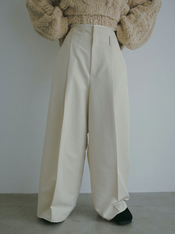 ハイウエストシャンタンワイドパンツ