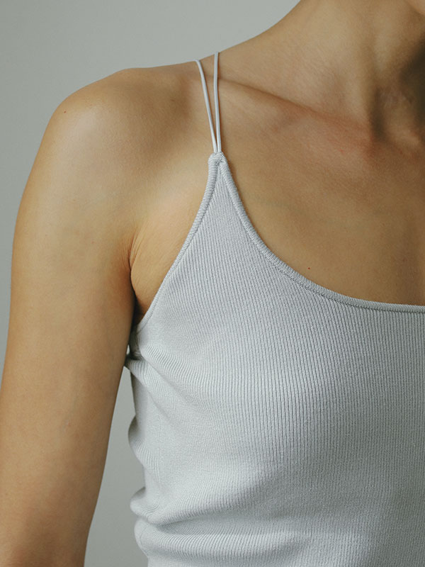 DEPENDRE Wストラップニットキャミ