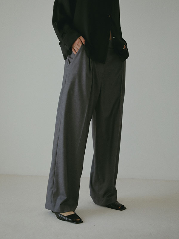 DEPENDRE アジャスタブルタックパンツ