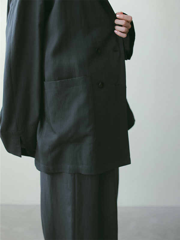 ETRE TOKYO - ダブルフェイスニットフーディーコート - KHAKI