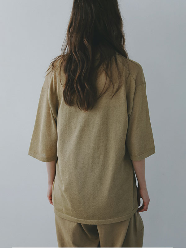 etretokyo ハーフスリーブニットポロ ハーフスリーブニットポロ（Tシャツ/カットソー）｜ETRE TOKYO