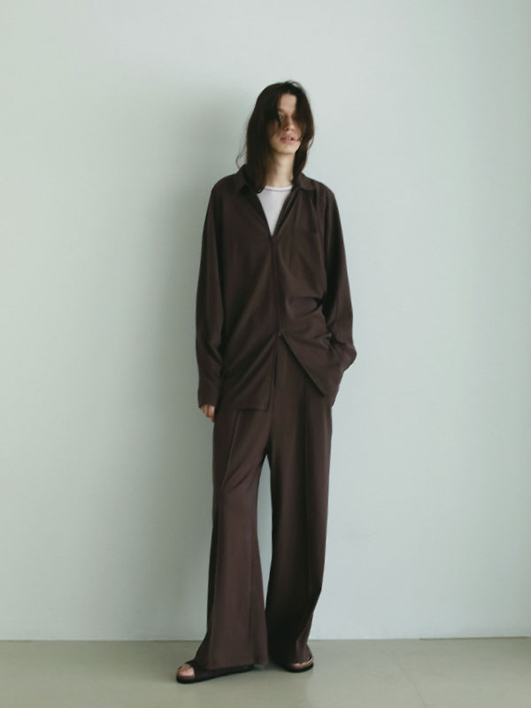 フロントファスナーカットシャツ