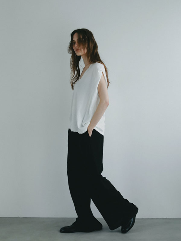 エアリーカットセミワイドパンツ