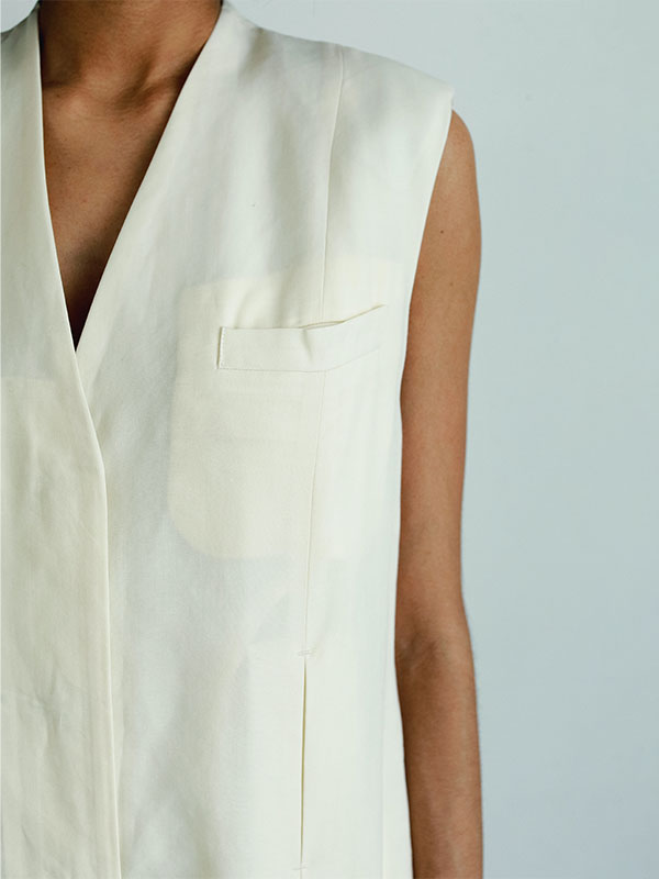 SANTEスリーブレスカーヴィーオールインワン