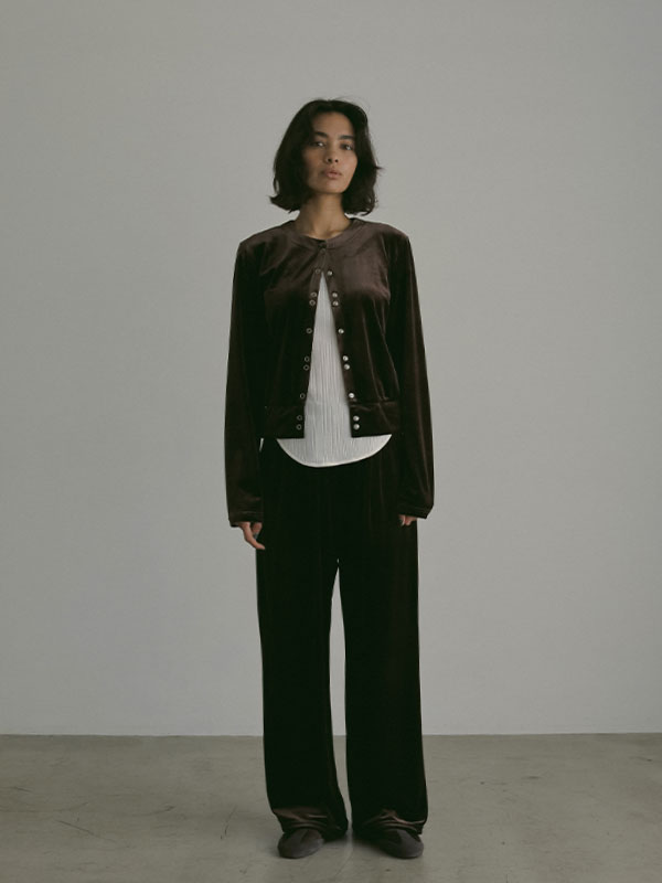 ETRE TOKYO リングドットベロアトップス 2色 リングドットベロアトップス(F BROWN): トップス │ ETRE TOKYO