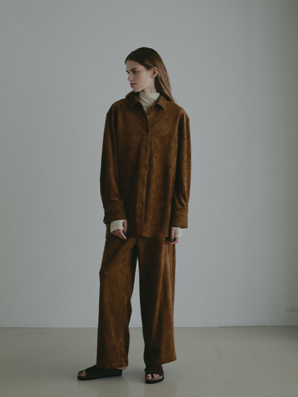 フェイクスウェードリラクシーパンツ