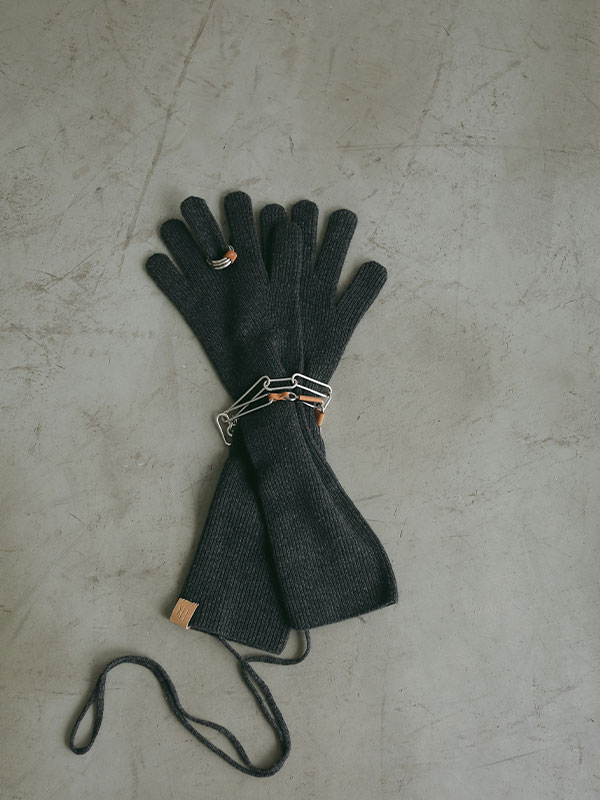 ホールガーメントロングニットグローブ