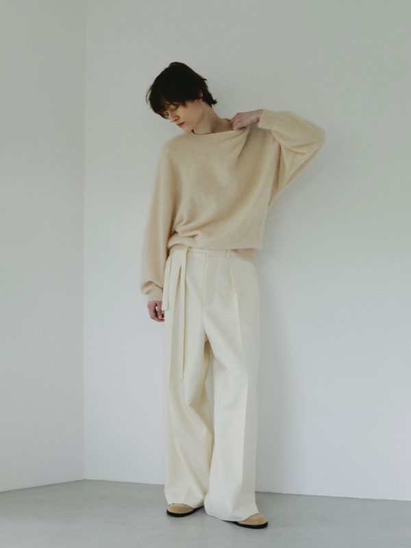 SANTEカシミヤヘアリーニットプルオーバー