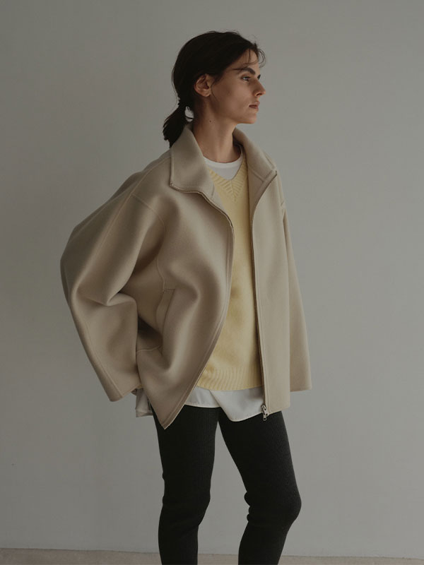 Vネック2wayニットプルオーバー