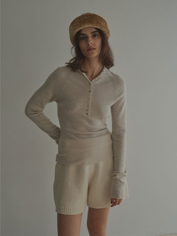 2wayコンフィーハイネックニットプルオーバー