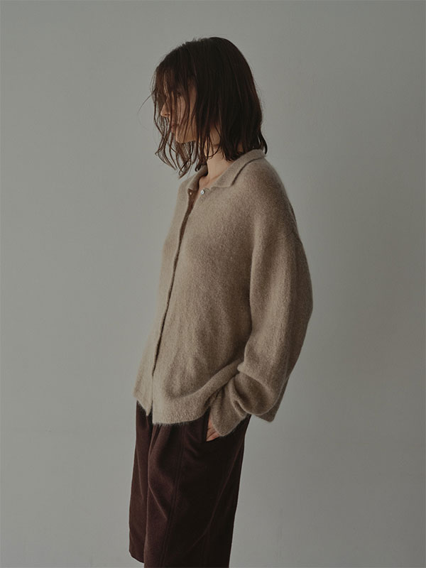 モヘヤニットシャツ