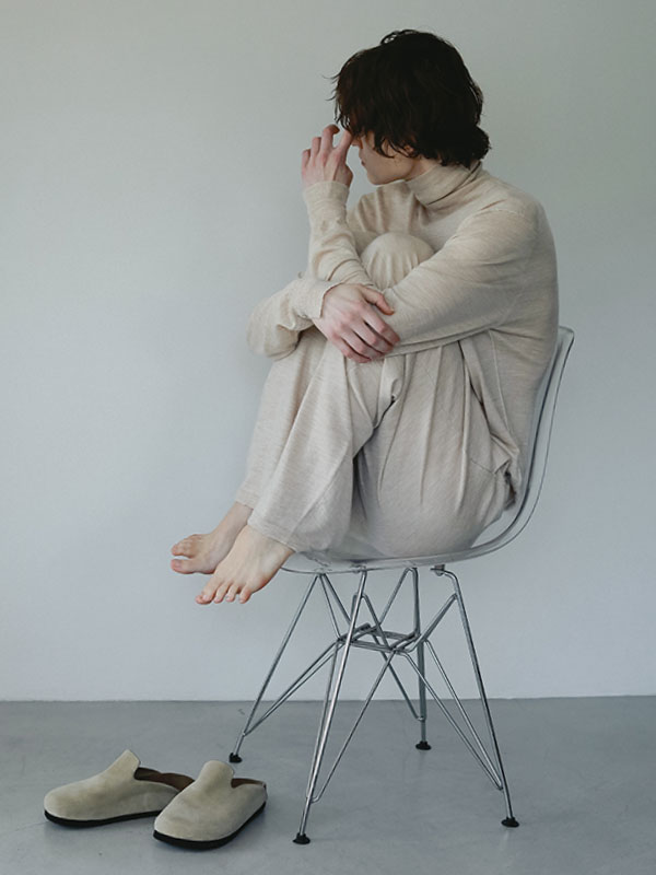 SANTEウールカシミヤニットパンツ