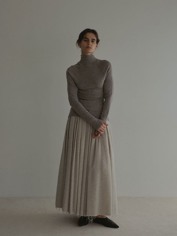 ダブルクロスボリュームスカート