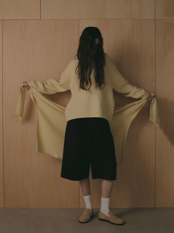 ウールカルゼタックショートパンツ