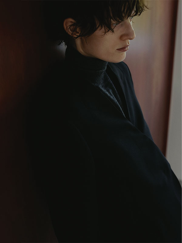 SANTEテーラードノーカラーオールインワン