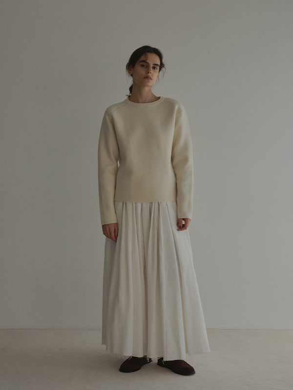 スウェードフラットローファー