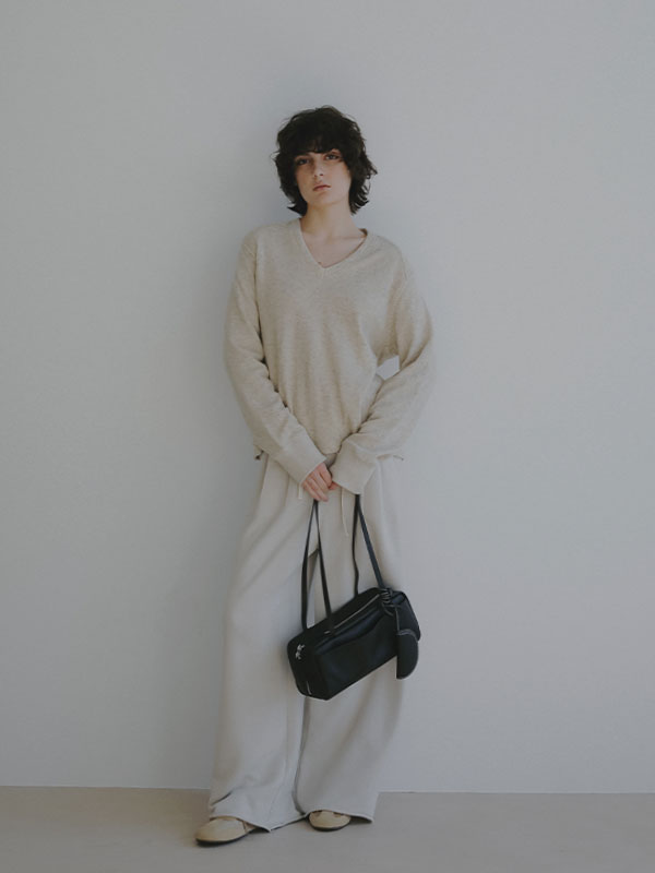 オープンポケットレザーボストン