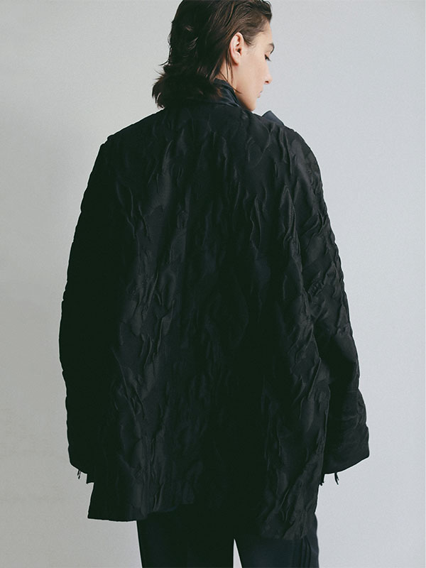 SANTEドルマンスリーブジャガードコート