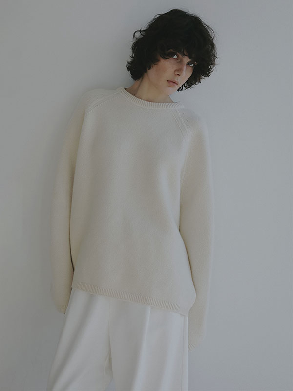 リバーシブルボックスニットプルオーバー
