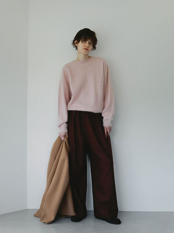 SANTEデザインタックメルトンパンツ