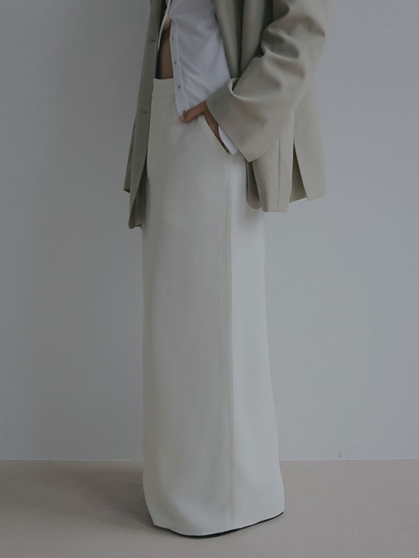 ダブルフェイスIラインスカート