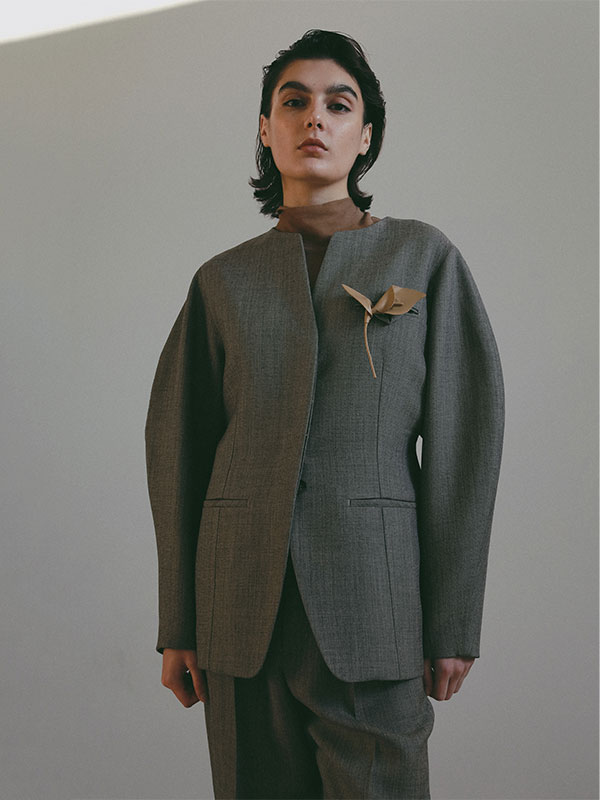 SANTEレザーコサージュ