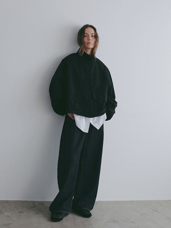 スカーフライトシャツブルゾン