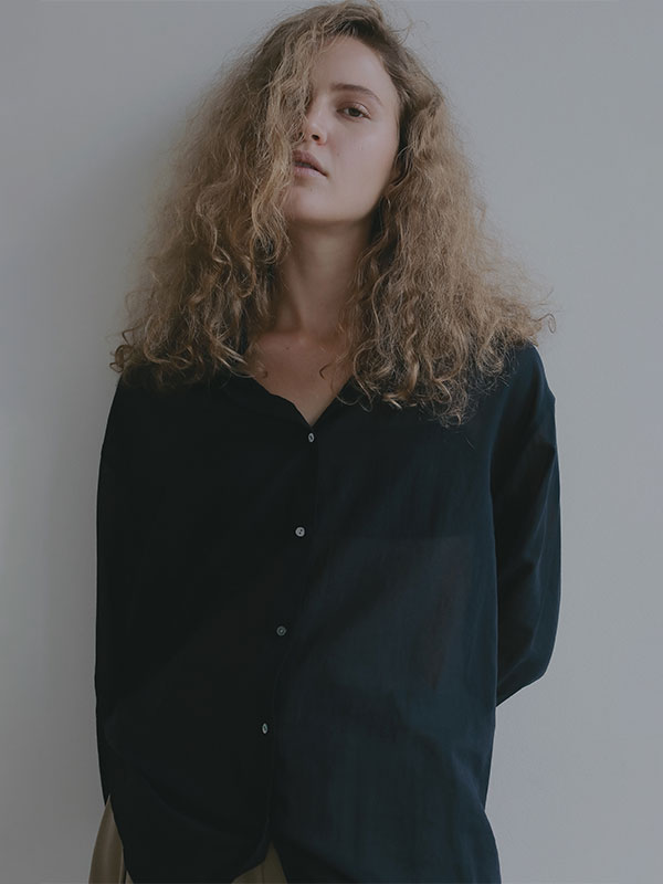 シアーコットンシャツ