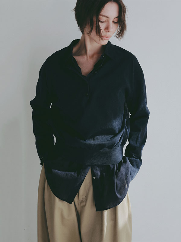 シアーコットンシャツ