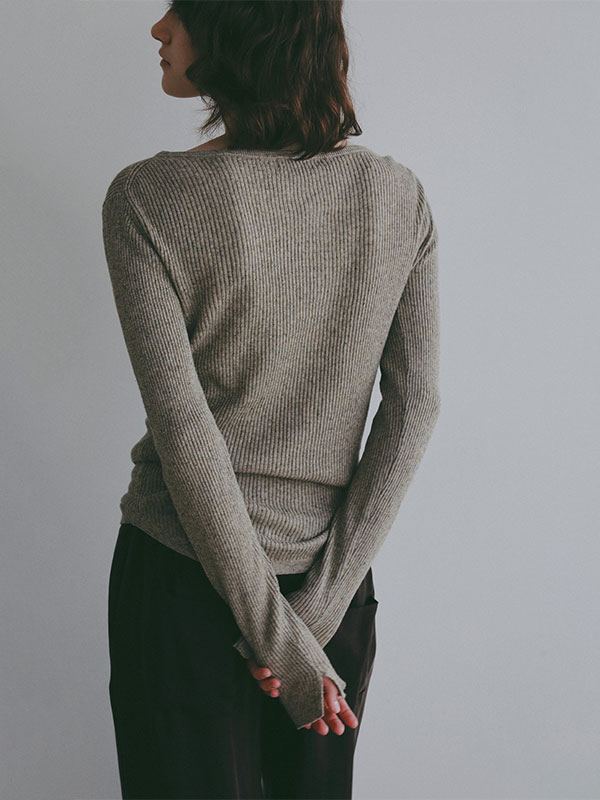 リネンヘルシーニットプルオーバー