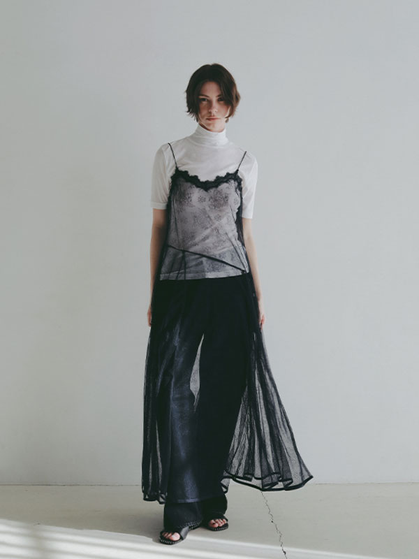 シアーレイヤードキャミワンピース(S OFF WHITE): ワンピース │ ETRE