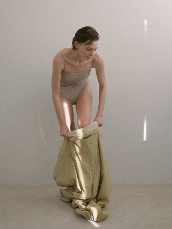 ナローストラップジャガードスウィムウェア