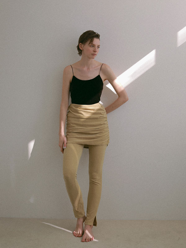 パイルギャザーミニスカート