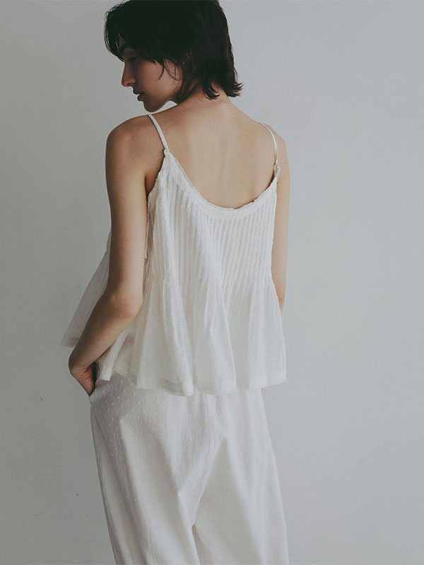 コットンドビーカシュクールキャミソール