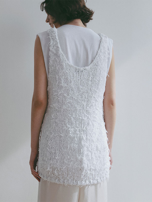 ミックスヤーンニットタンクトップ(F WHITE): トップス │ ETRE TOKYO