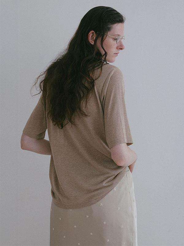 ショルダーパットニットTee